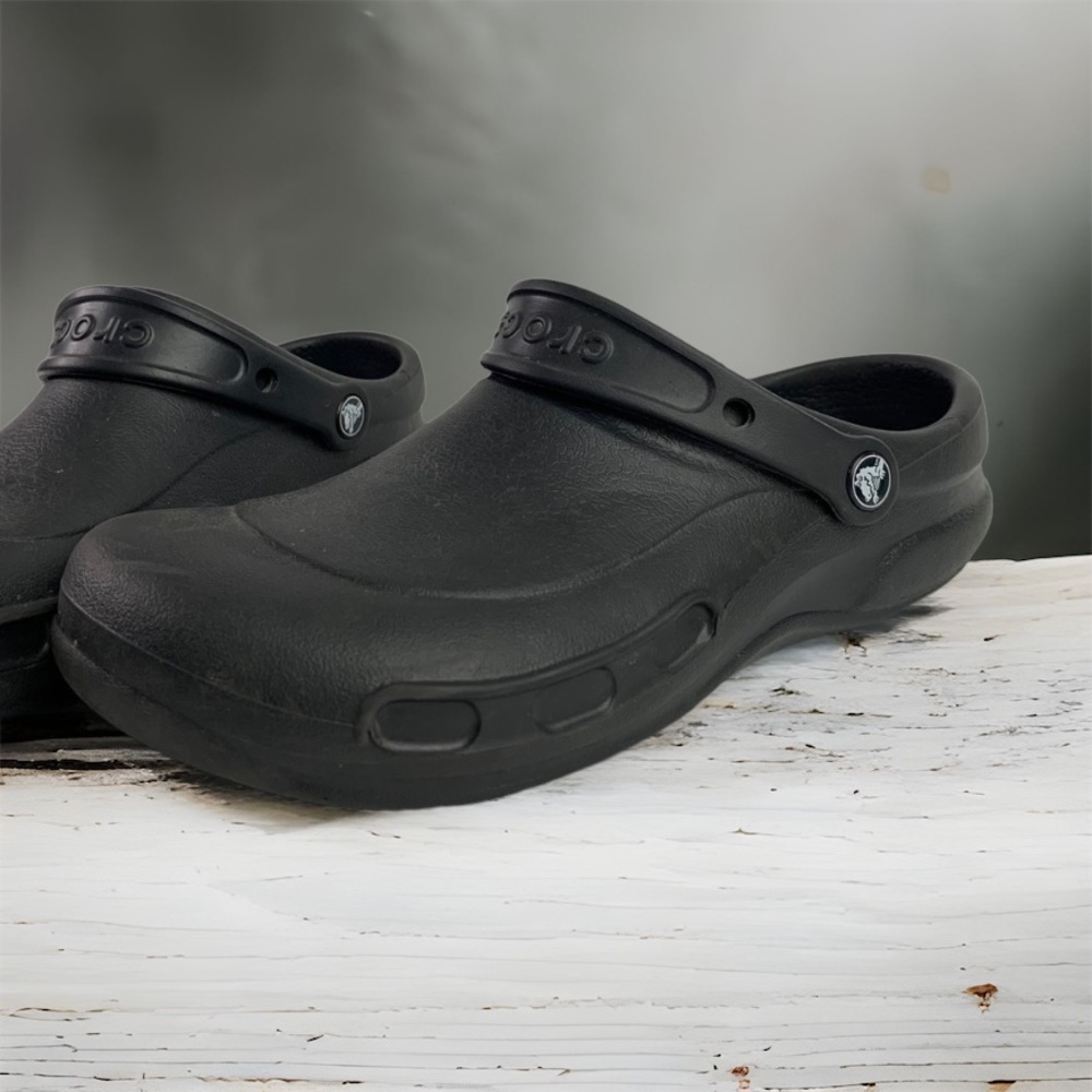 Crocs Black Slip Resistant Clogs